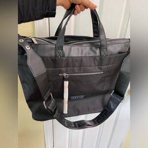 Black Tote Bag with Removable Strap - Unbranded